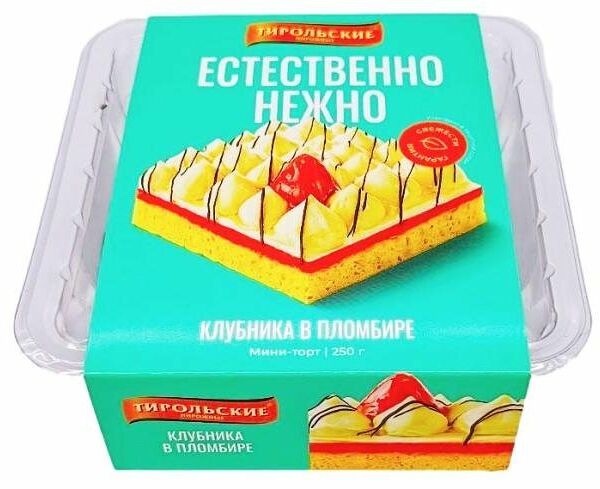 Пирожные бисквитные Тирольские пироги Пломбир