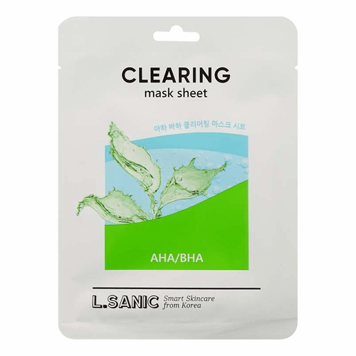 

Маска тканевая L.Sanic Aha/Bha Clearing Mask Sheet, 25 мл