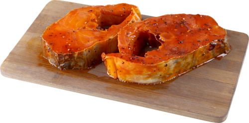 

Стейк из трески в маринаде полуфабрикат охлажденный до 1.0 кг