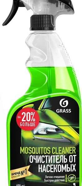Средство чистящее Grass Mosquitos Cleaner для удаления следов насекомых 600мл