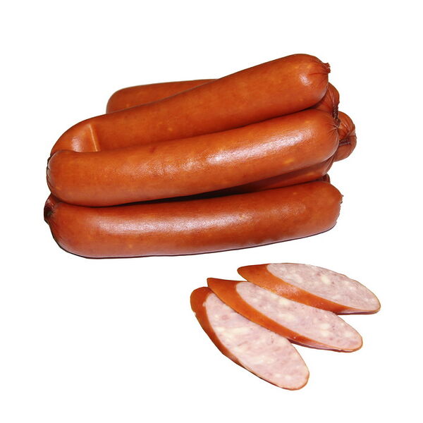 Колбаски салями Сырные в/к в/с из мяса ц/бр груп уп газ ср вес Витебская ПТФ