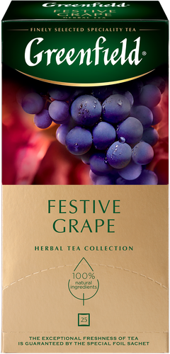 

Чайный напиток Greenfield Festive Grape травяной 25 шт х 2 г