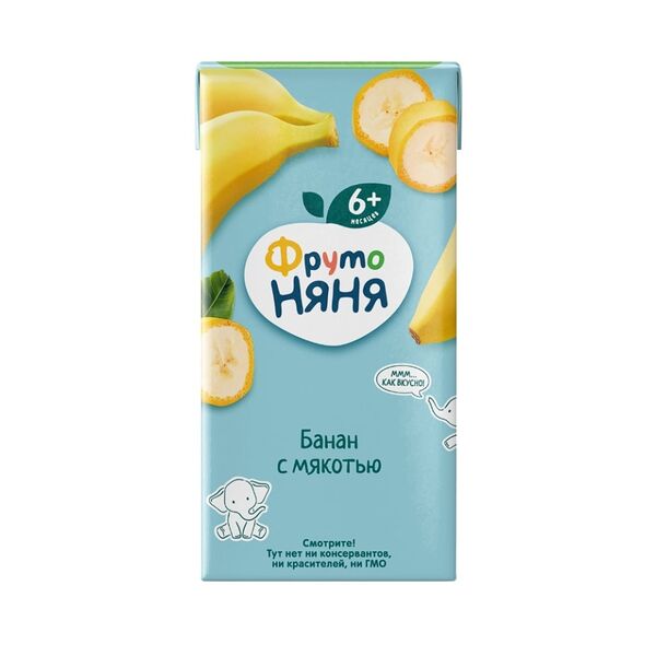 Нектар ФрутоНяня Банан с мякотью с 6 месяцев 200 мл