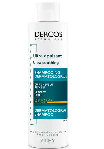 Шампунь Vichy Dercos Ultra успокаивающий для чувствительной кожи головы и сухих волос 200 мл