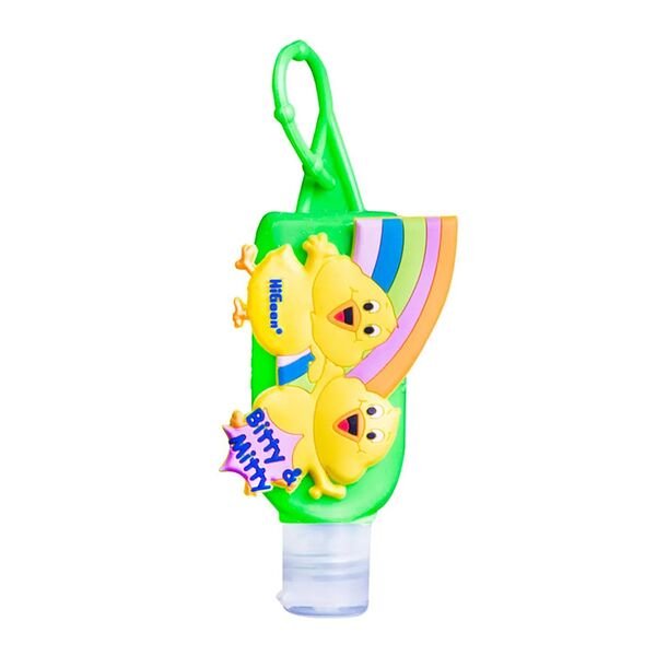 Гель для рук HiGeen Aнтибактериальный с витаминами Bitty&Mitty с держателем