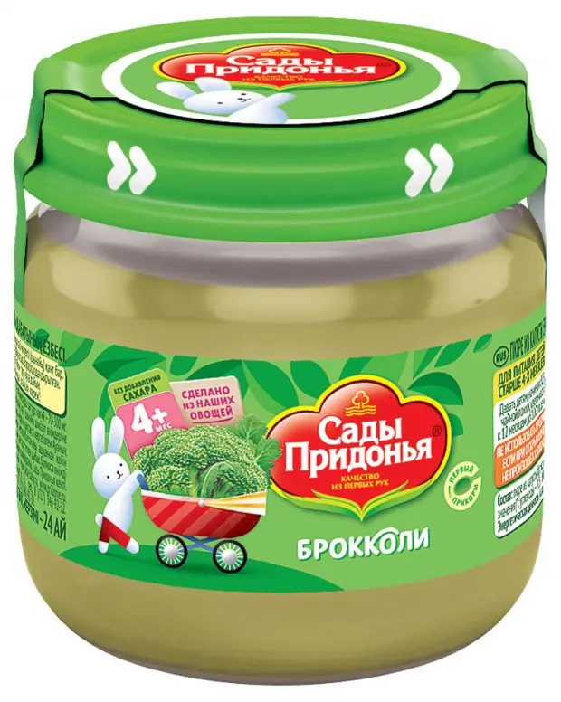 

Пюре Сады Придонья Брокколи с 4 месяцев, 80 г