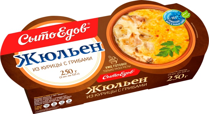 

Жюльен Сытоедов из курицы с грибами, 250 г
