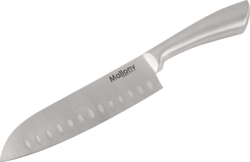 

Нож сантоку MALLONY Maestro 18см цельнометаллический нержавеющая сталь Арт. 920231