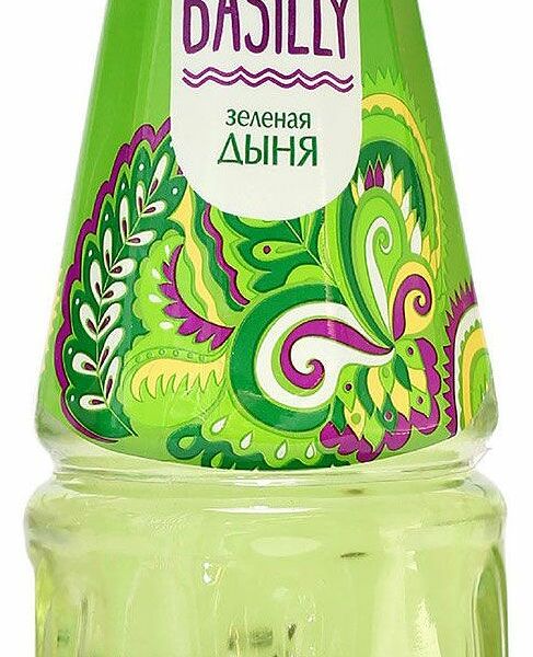 Напиток сокосодержащий Jelly Basilly с семенами базилика вкус Зеленая дыня, 300 мл