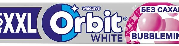 Жевательная резинка Orbit XXL White Bubblemint 20.4г