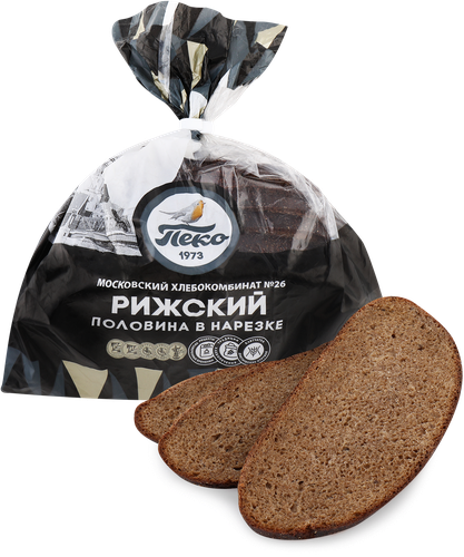 

Хлеб ржано-пшеничный Пеко Рижский в нарезке