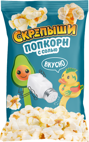 Попкорн Скрепыши соленый для микроволновой печи 85 г
