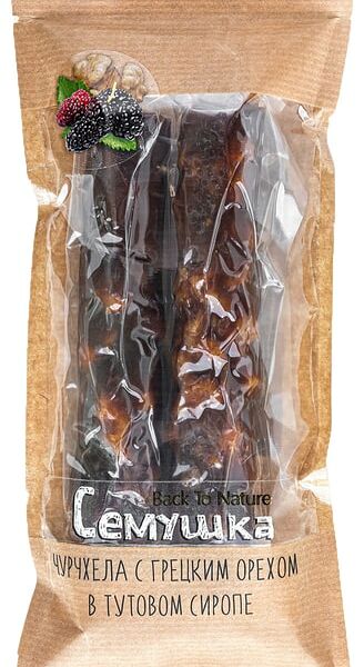 Чурчхела Семушка с грецким орехом в тутовом сиропе 170г