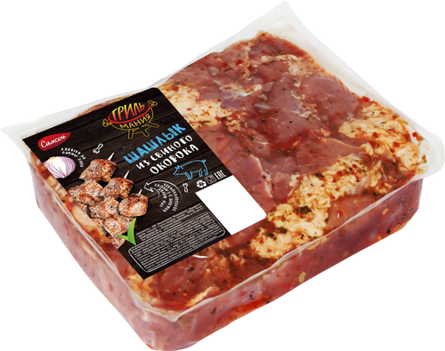 

Шашлык САМСОН Русский из свиного окорока кат.Б охл вес до 2.0кг