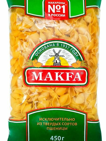 Макароны Makfa ракушки, 450г