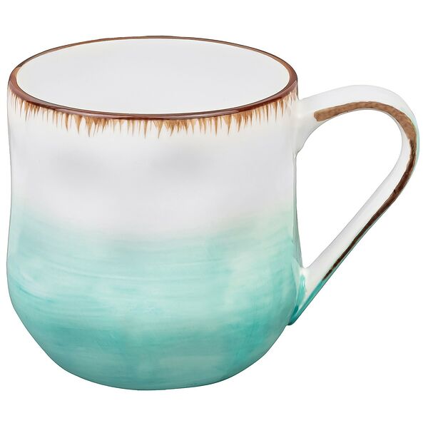 Кружка Кантри бирюзовая, 500 мл, фарфор