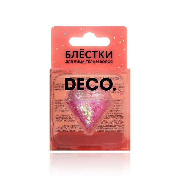 Глиттер Deco Dream dust для лица, тела и волос pink