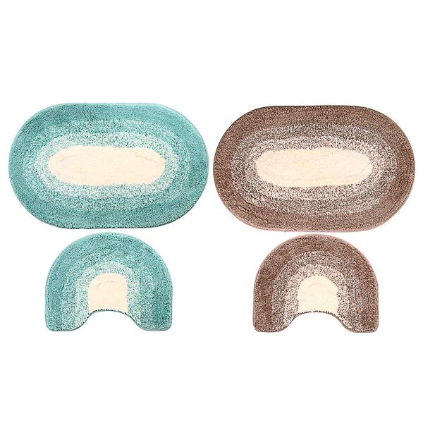 Vetta набор ковриков для ванной и туалета, микрофибра, 80х50+50х40см, 