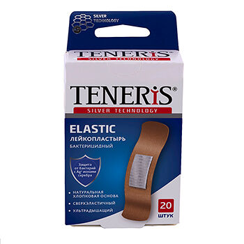 Лейкопластырь Teneris Elastic бактерицидный 20 шт