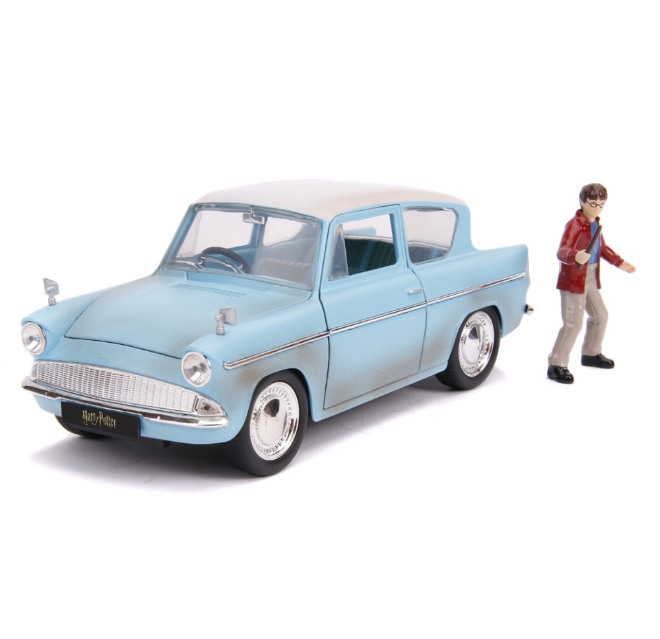

Машинка с фигуркой Hollywood Rides Harry Potter "Harry Potter & 1959 Ford Anglia", Jada Toys, 1:24, Китай