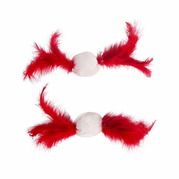 Игрушка для кошек CHOMPER Lodge Набор Мячики с перьями 2 шт