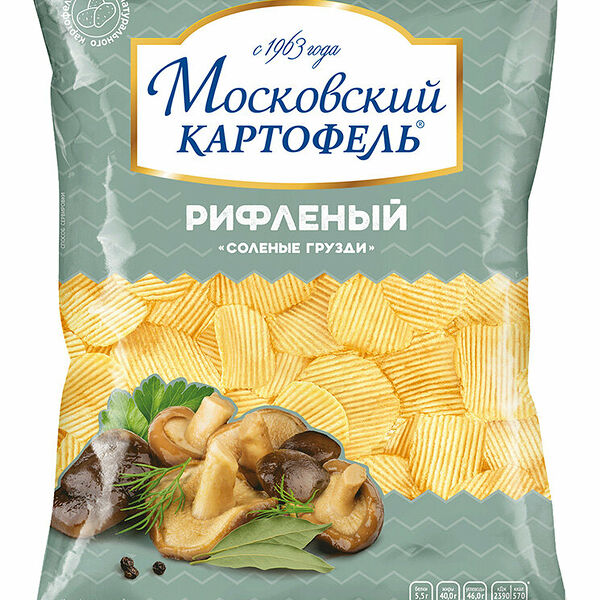 Чипсы Московский Картофель соленые грузди