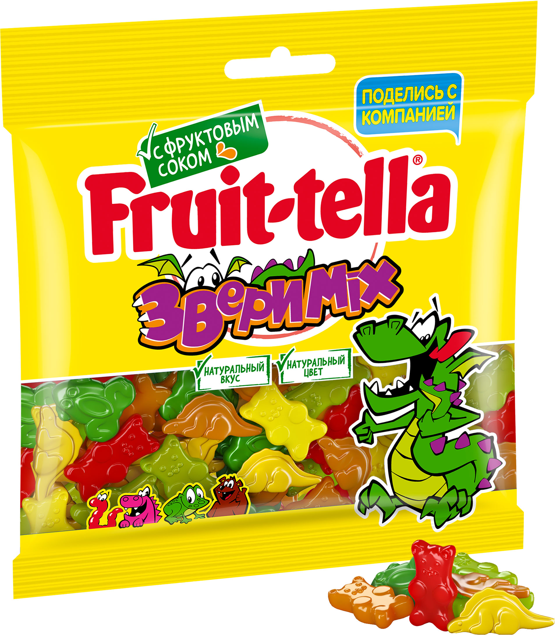 

Жевательный мармелад Fruittella Звери Mix