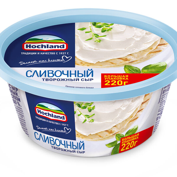 Сыр творожный Hochland сливочный