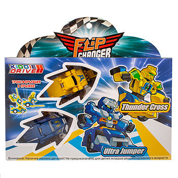 Игровой набор KiddieDrive (Flip Changer) машинки-трансформеры в ассортименте 3+, Китай