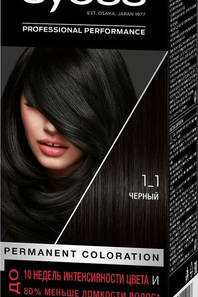 Крем-краска для волос Syoss Color чёрный 1-1, 115мл