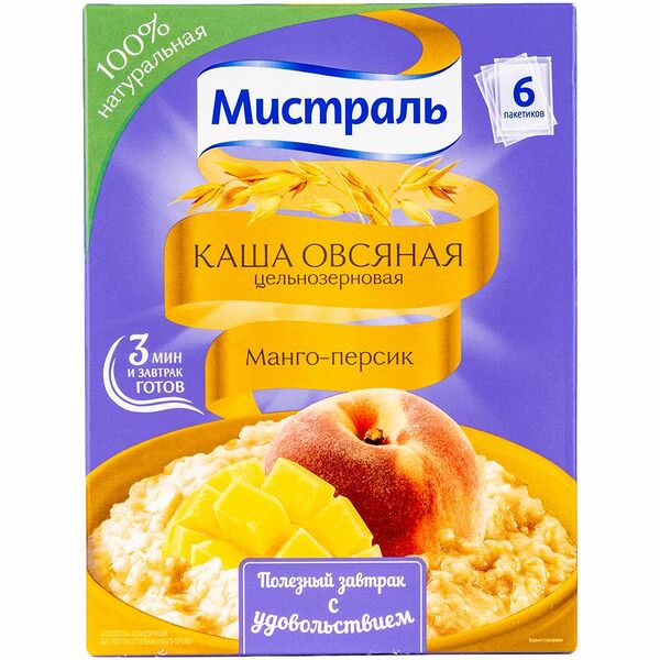 Каша овсяная Мистраль манго-персик