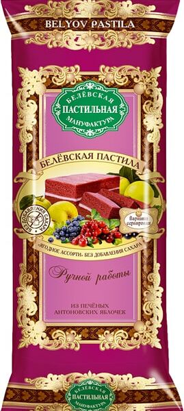 Пастила Белёвская пастила Без сахара ягодное ассорти 50г