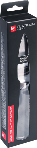 

Нож для чистки овощей Platinum choice 9 см, нержавеющая сталь, ABS-пластик, арт. EKA-PN3