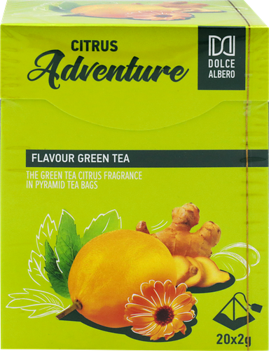 Чай зеленый DOLCE ALBERO Citrus Adventure, 20пир
