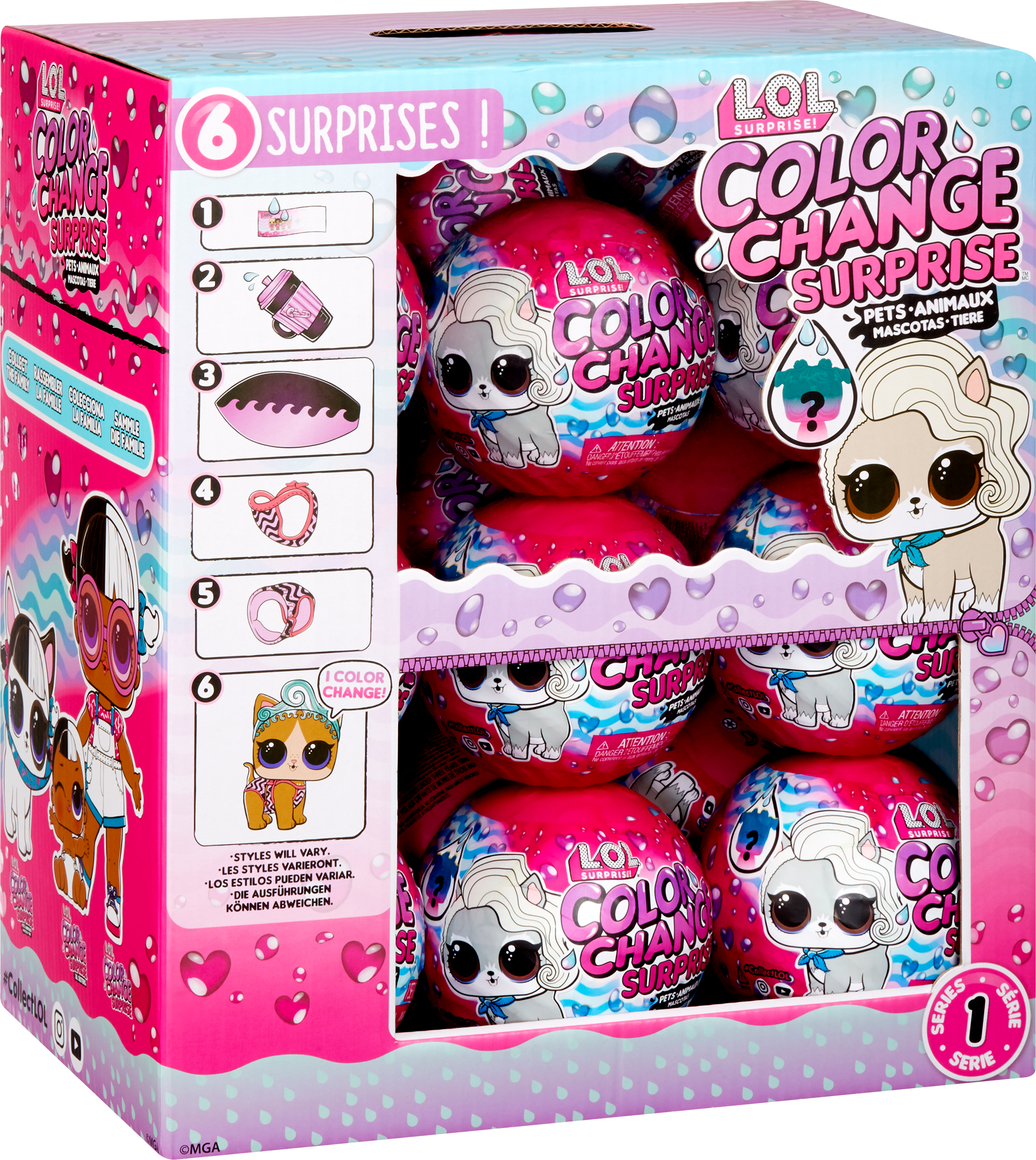 

Кукла L.O.L. Surprise, в шаре, питомец color change pets Арт. 576334