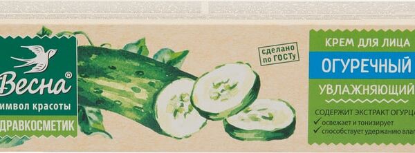 Крем для лица Весна Огуречный увлажняющий 40мл