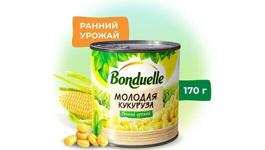 Кукуруза консервированная Bonduelle молодая, 170г