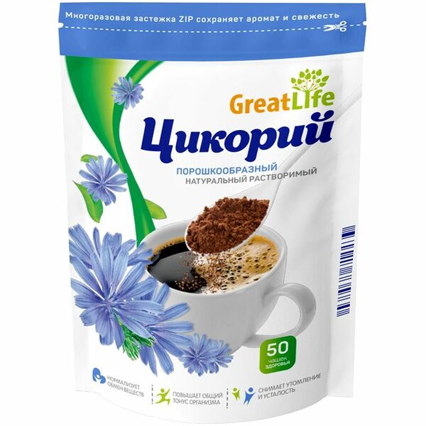 Цикорий Great Life растворимый порошкообразный 85г