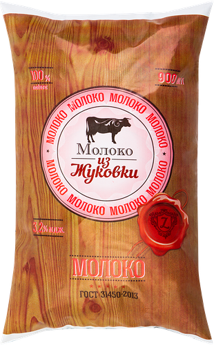 Молоко Жуковское молоко пастеризованное 3.2%