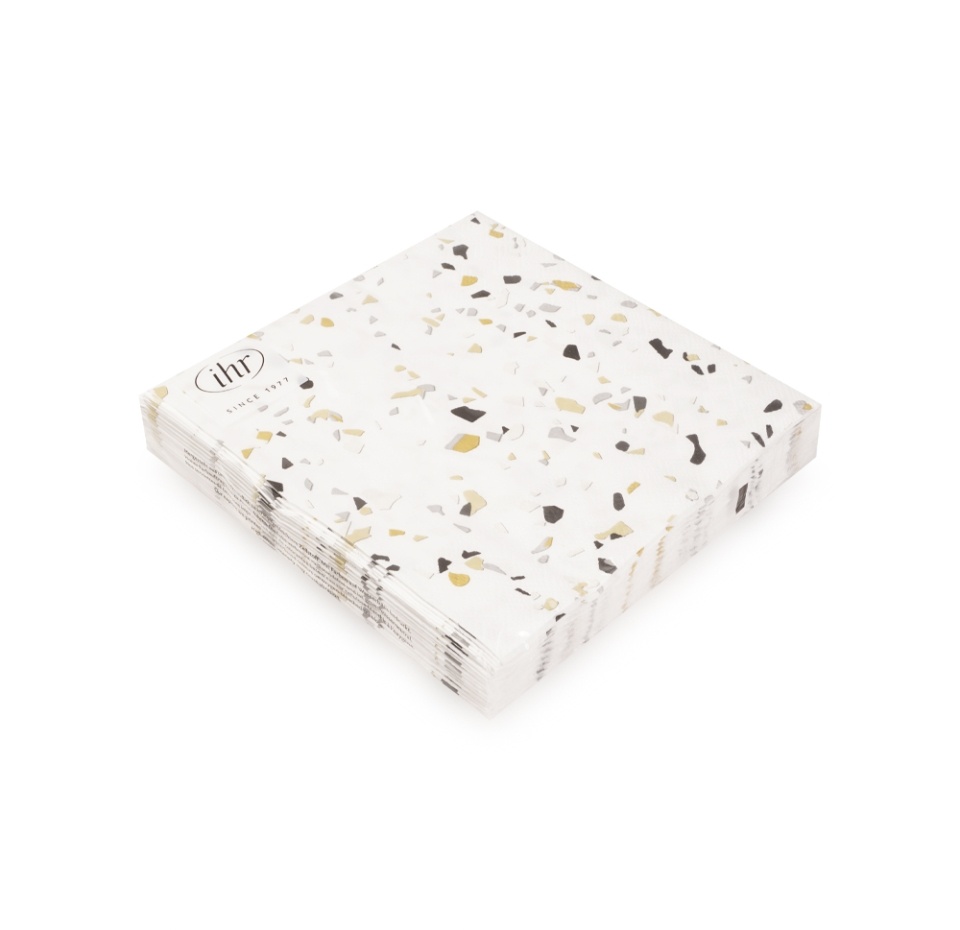 

Салфетки бумажные IHR Terrazzo 33х33 см 3 слоя, 20 шт