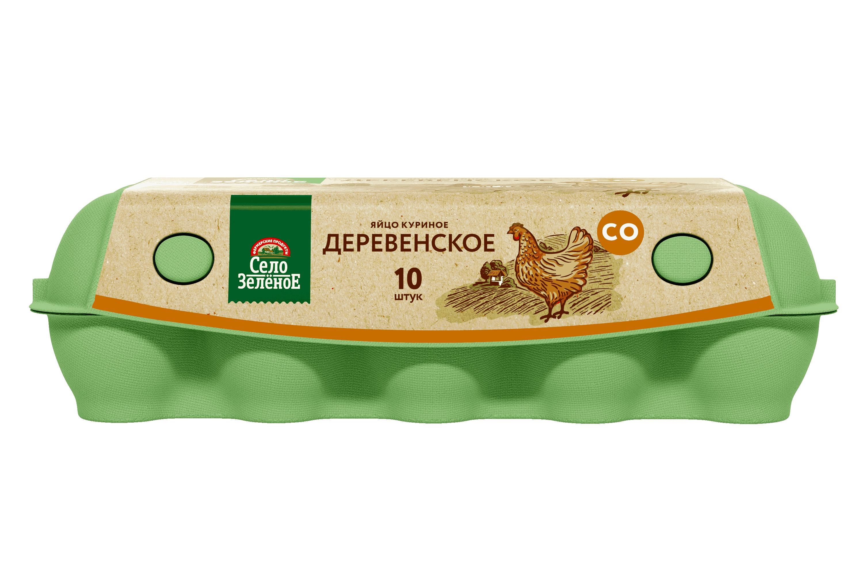 

Яйцо куриное Село Зелёное Деревенское С0 10 шт, 700 г, цвет в ассортименте