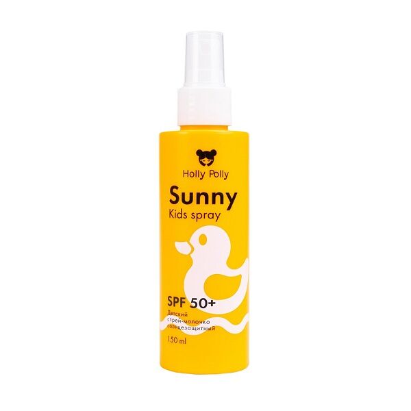 Молочко-спрей детский Holly Polly Sunny SPF 50+ водостойкий 3+ 150мл