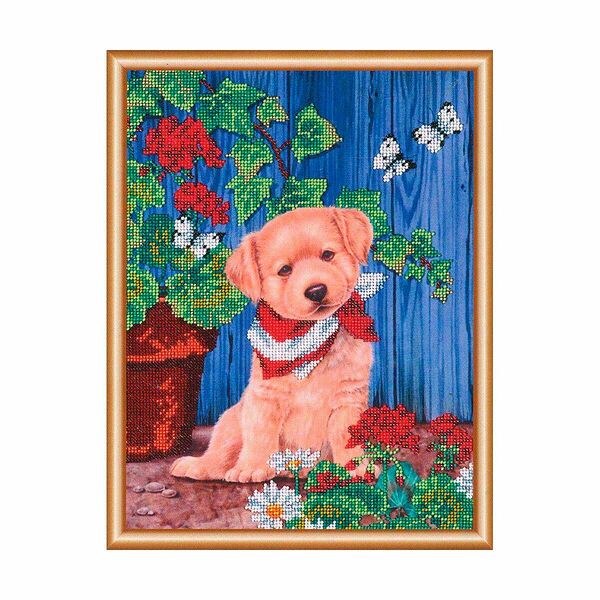 БН-3049 Набор для вышивания бисером Hobby&Pro 'Подружись со мной' 33*25см