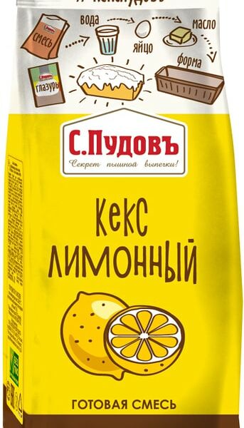 Готовая смесь для выпечки С.Пудовъ Кекс лимонный 300г