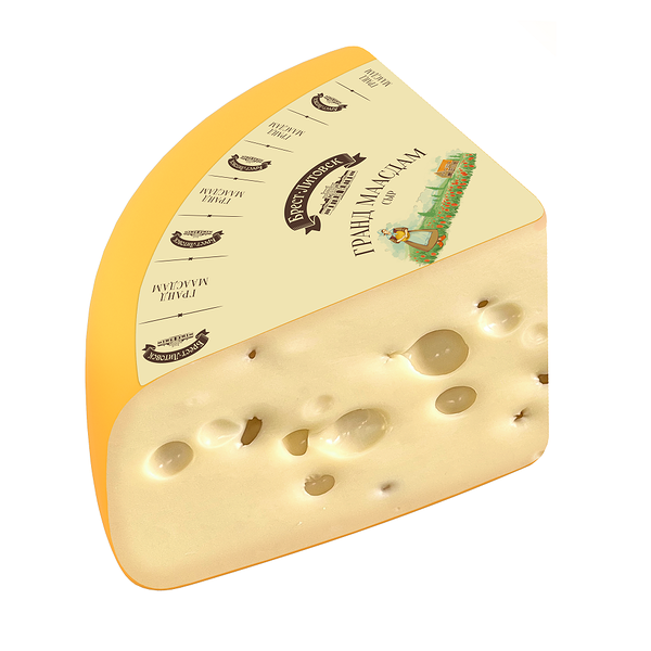 Сыр п/тв Брест-Литовск Гранд Маасдам 45% 1/4 круга вес