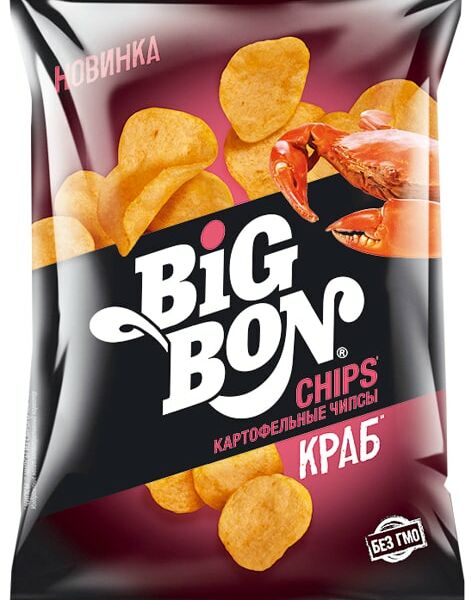 Чипсы Big Bon Краб 75г