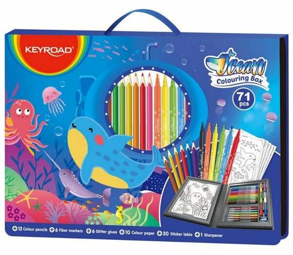 Набор принадлежностей для творчества Keyroad Океан, 71 предмет