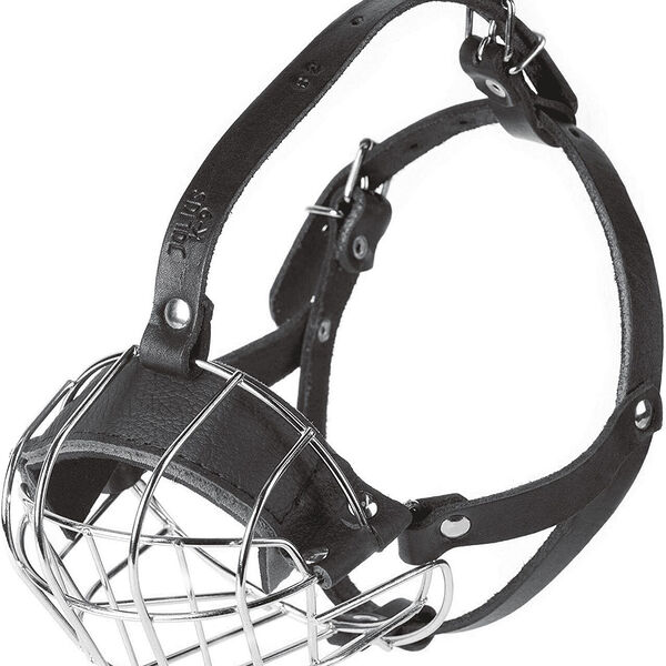 JULIUS-K9 намордник металлический для собак c укороченной мордой Middle 36 х 9,5 х 9,5 см.