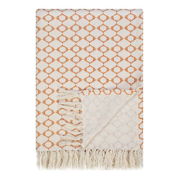 Provance карамель плед хлопок 140х200см, молочный