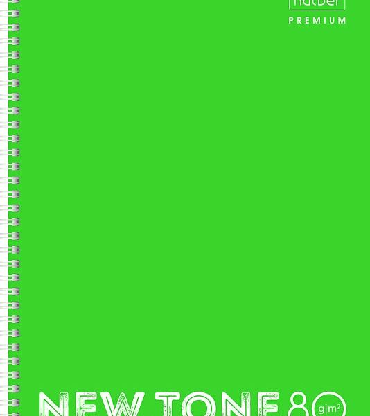 Тетрадь Hatber Premium NEWtone Neon Лайм в клетку 80л А4